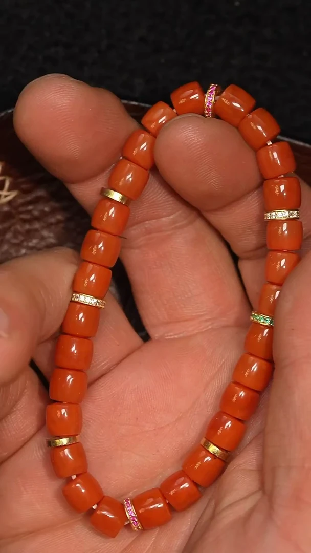 套链未镶嵌南红玛瑙多样性发其一，DIY一