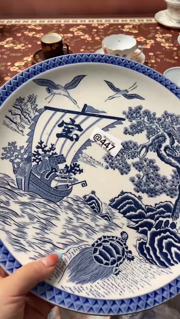 瓷片上**水瓷器瓷器@447