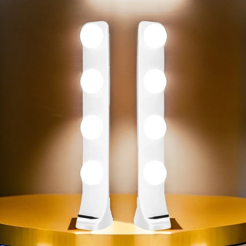 双排补光灯打光三色温直播补光灯下巴颈纹灯摄影自拍直播氛围灯