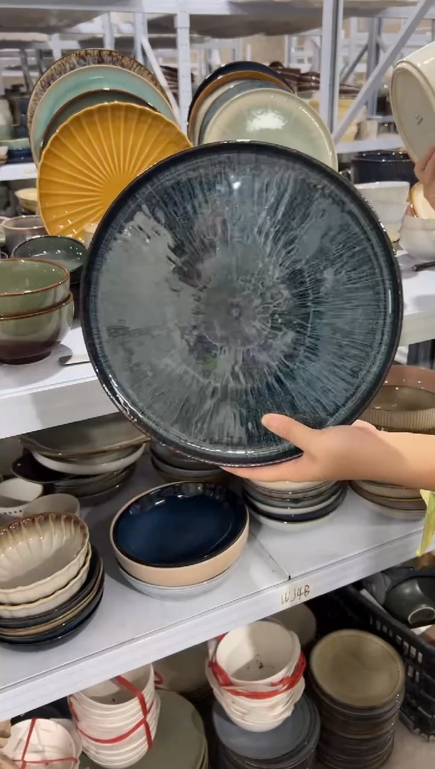 陶瓷外贸尾货瑕疵满20包邮X 大盘