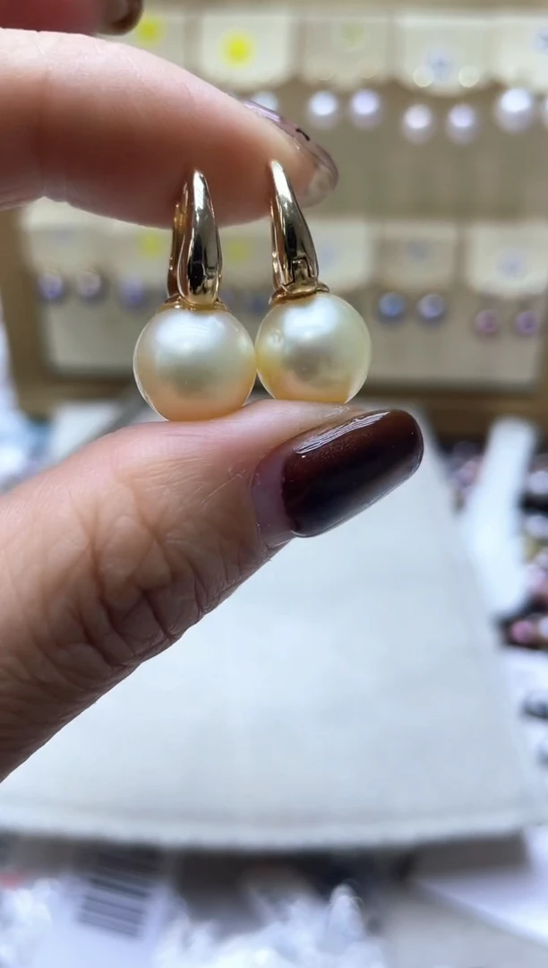 【闪购商品】海水珍珠耳饰银S925镶嵌2