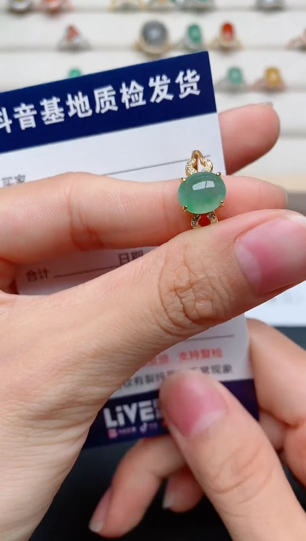 【闪购商品】翡翠戒指银S925镶嵌.........