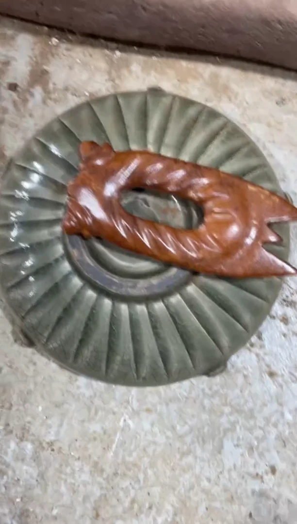 瓷片手工，手绘，陶瓷