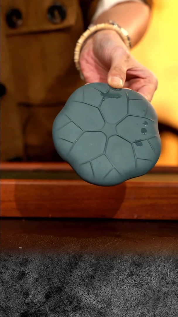 紫砂 宜兴紫砂  青蛙杯垫