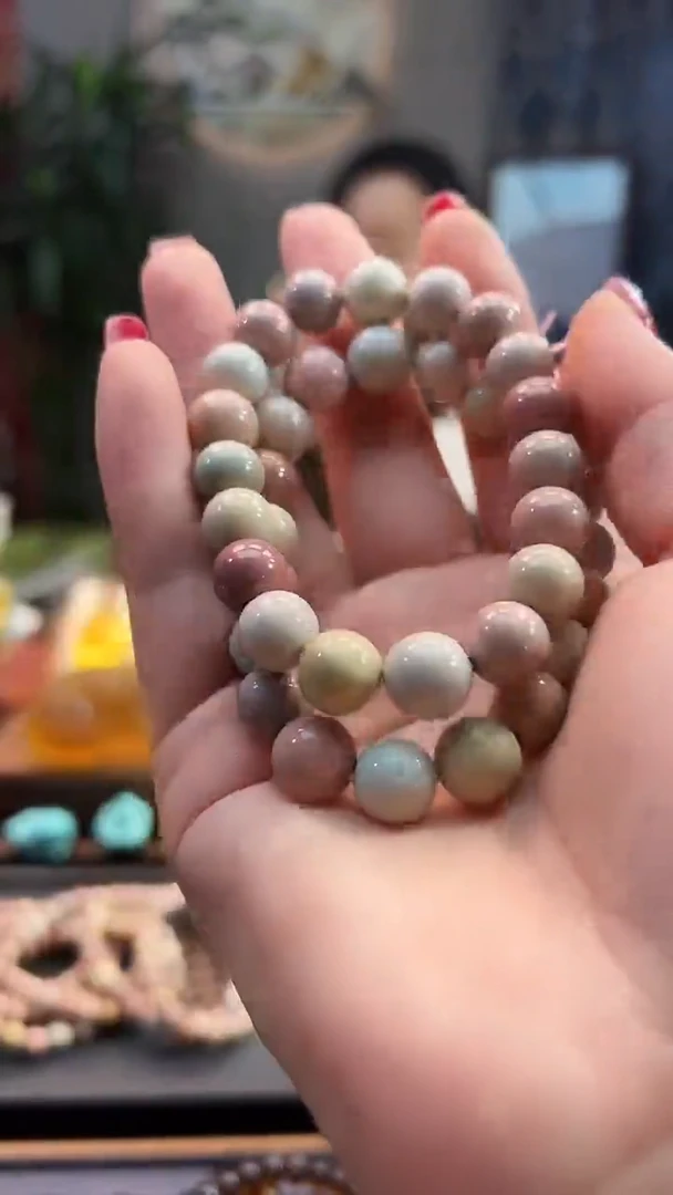 玛瑙/玉髓手链未镶嵌10+阿拉善彩玉单圈多样性拍一发一