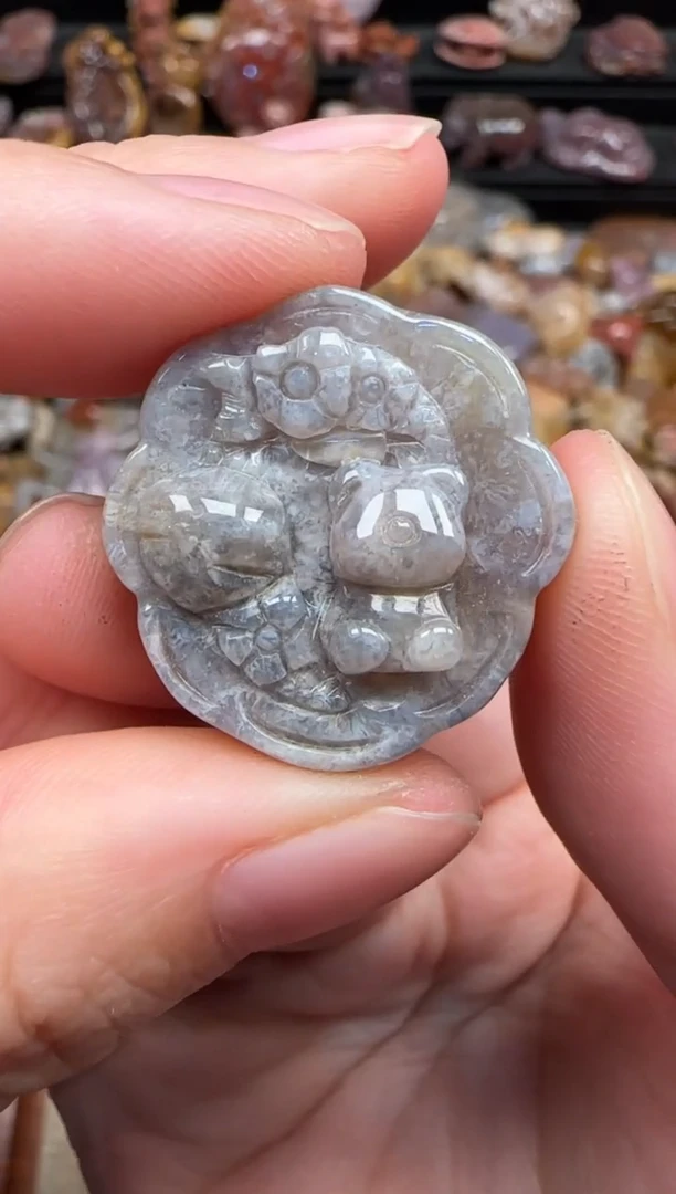 颈饰未镶嵌硅化珊瑚（珊瑚玉）314