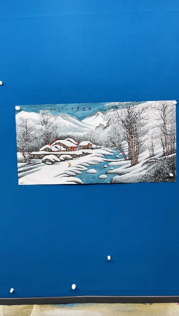 【闪购商品】国画张-四尺雪景/无框/L