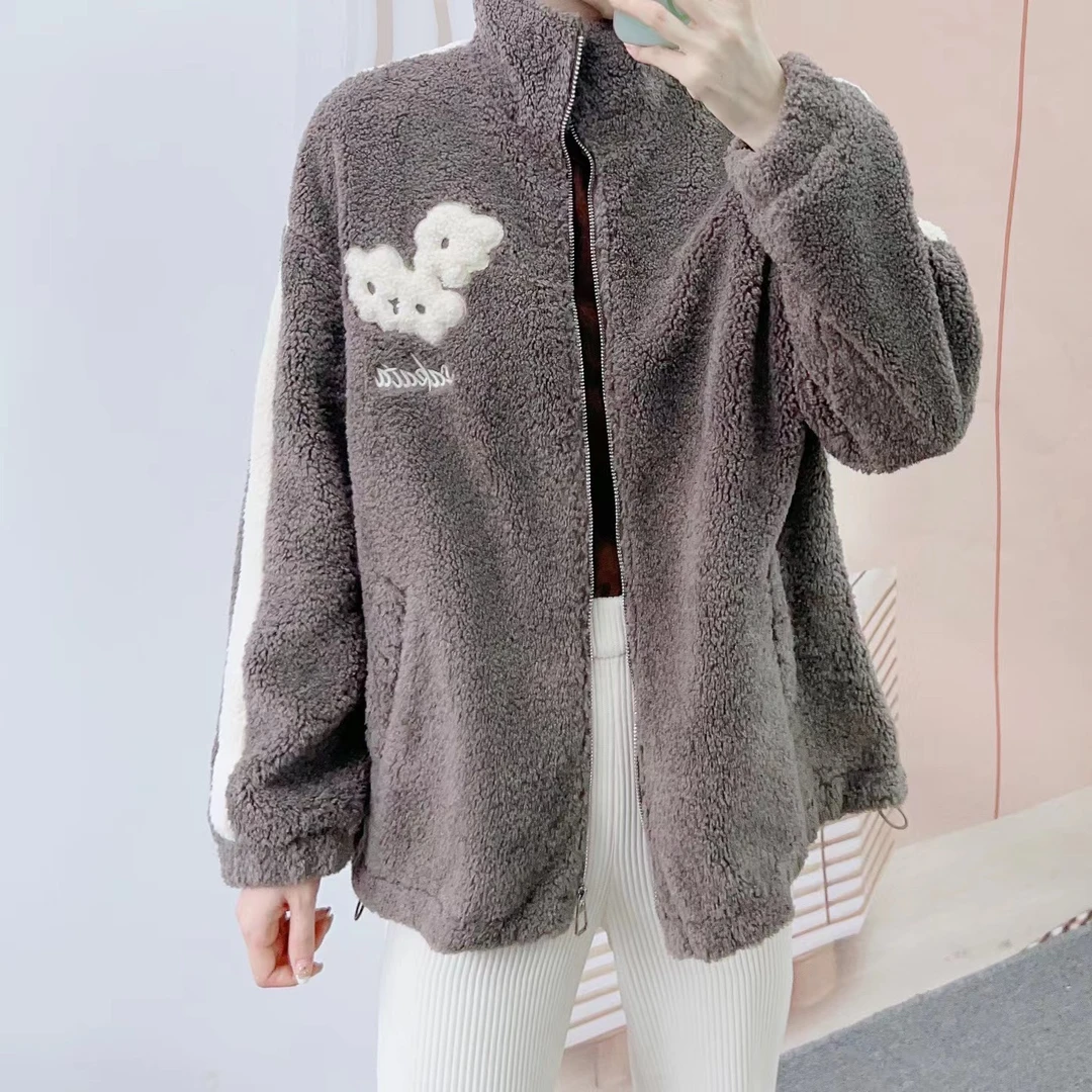 253时尚韩版皮毛一体羊羔毛外套1253羊羔毛外套D1