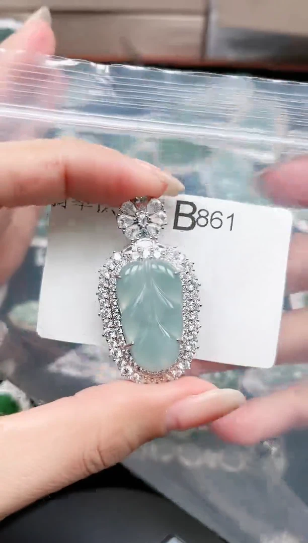 【闪购商品】翡翠颈饰未镶嵌861赠皮绳