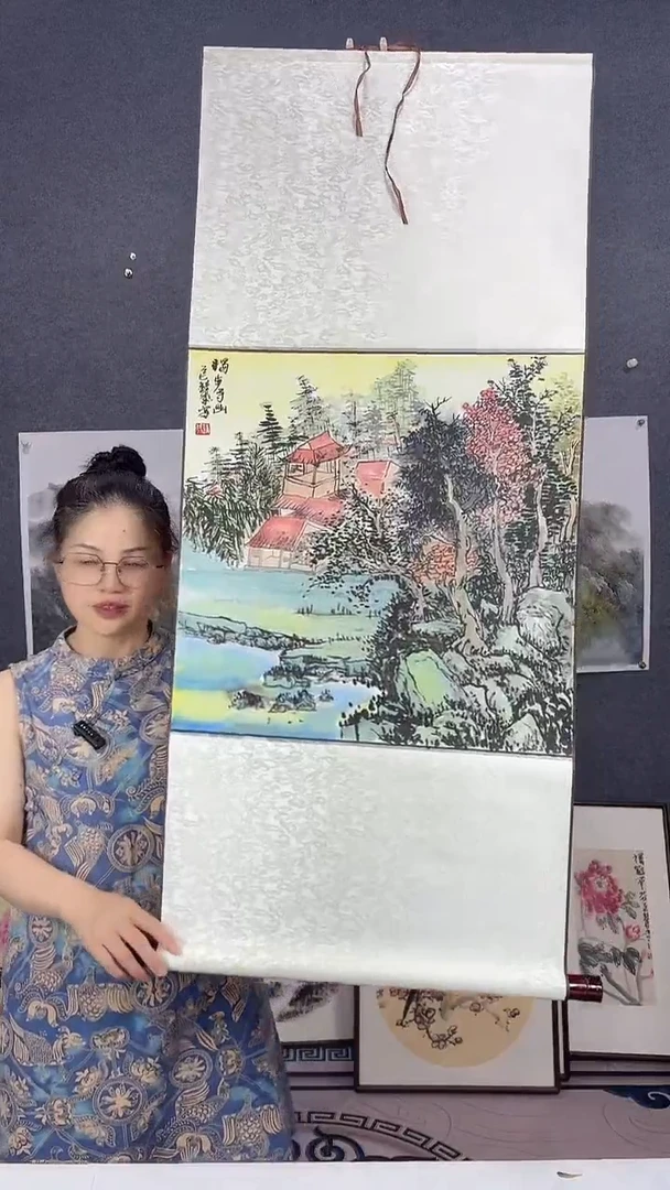 国画113*48吴铁成作品