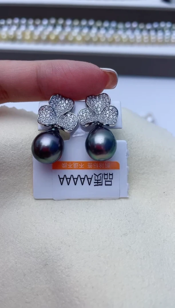 【闪购商品】海水珍珠耳饰银S925镶嵌W59