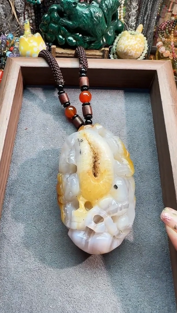 【闪购商品】玛瑙/玉髓车挂未镶嵌4313165411