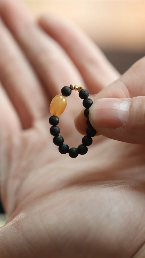 【闪购商品】降真香把件未镶嵌蜜蜡戒指降真香