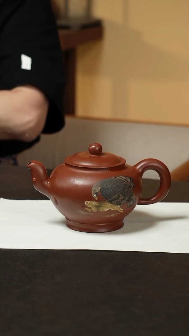 茶壶紫砂朱泥大红袍紫砂壶