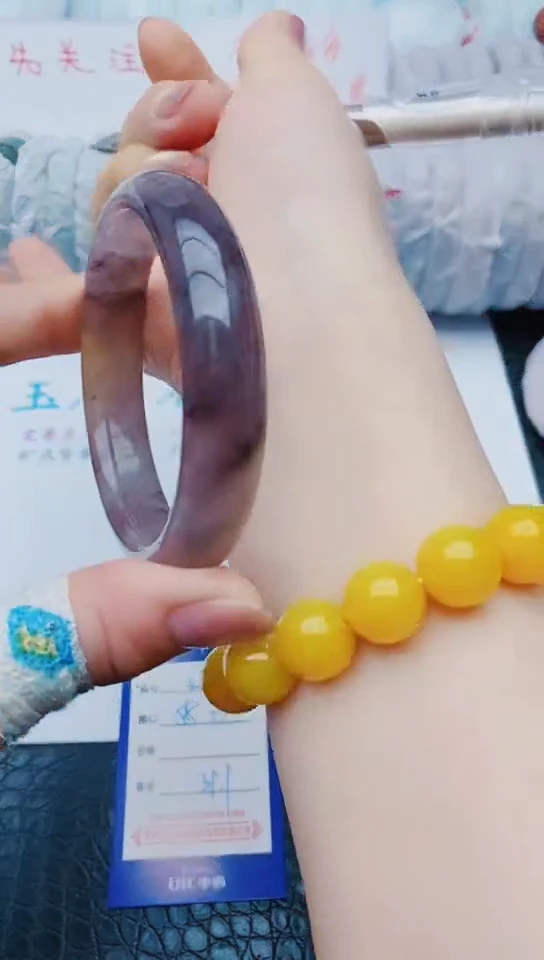 未镶嵌手镯石英质玉w135+58-59