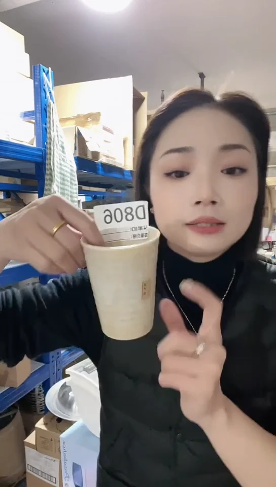 【闪购商品】瓷片进口家用百货D806杯