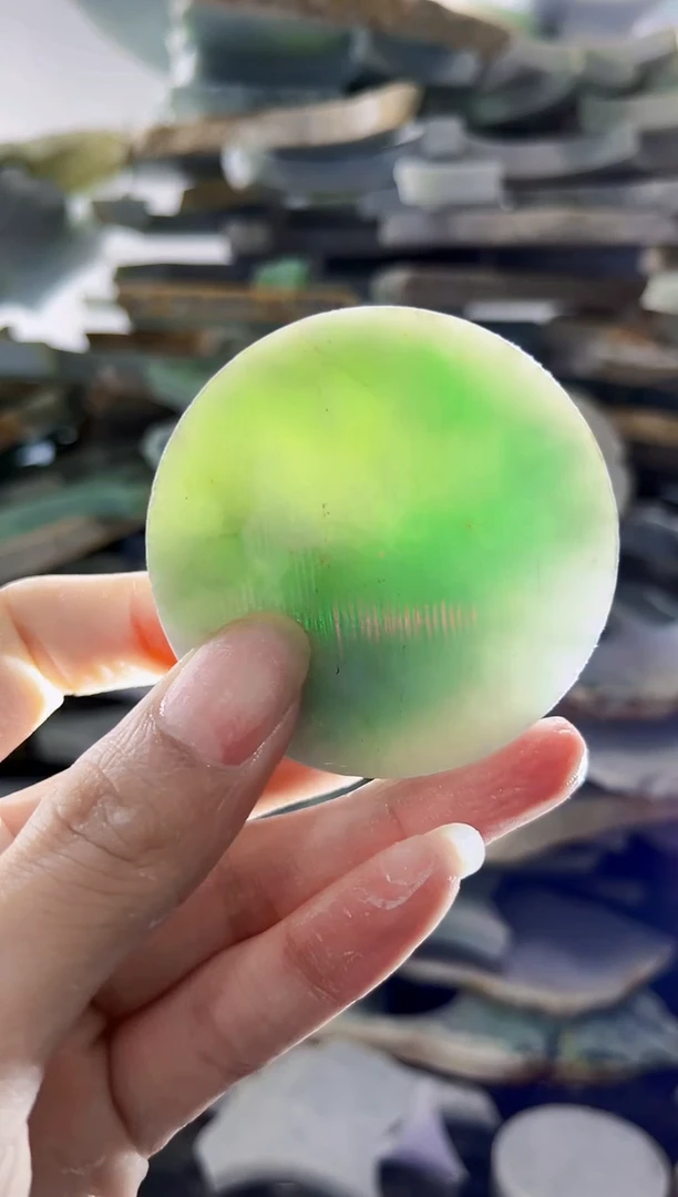 裸石翡翠缅甸翡翠A货陈5187