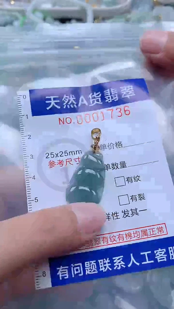 翡翠未镶嵌吊坠(不含链)1