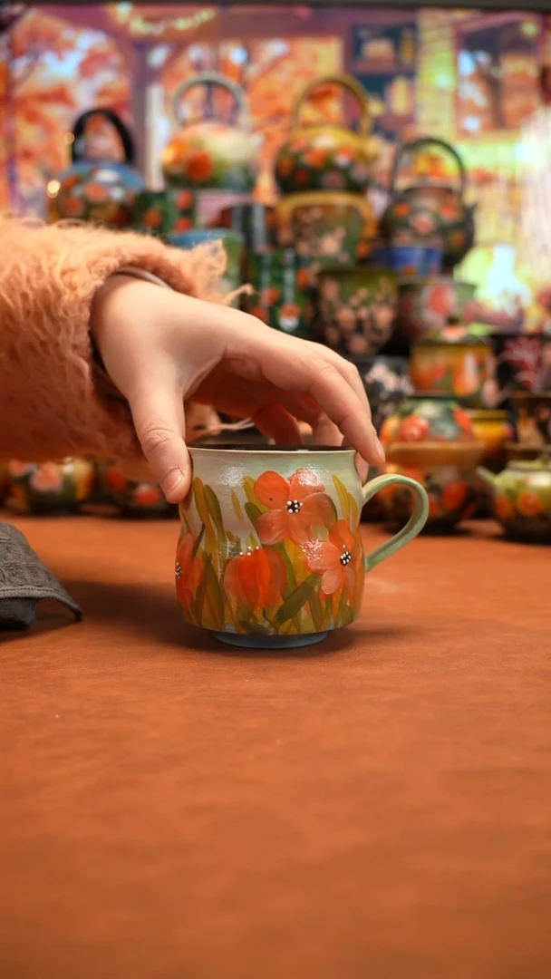 油画   釉下彩   杯子