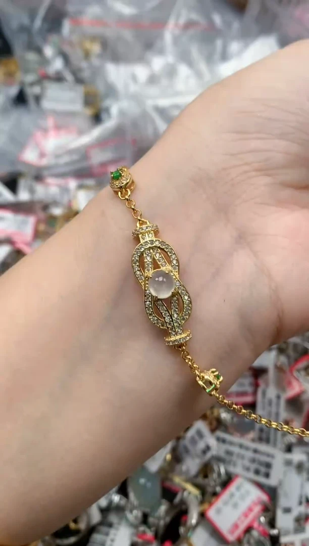 翡翠戒指银S925镶嵌天然A货缅甸翡翠