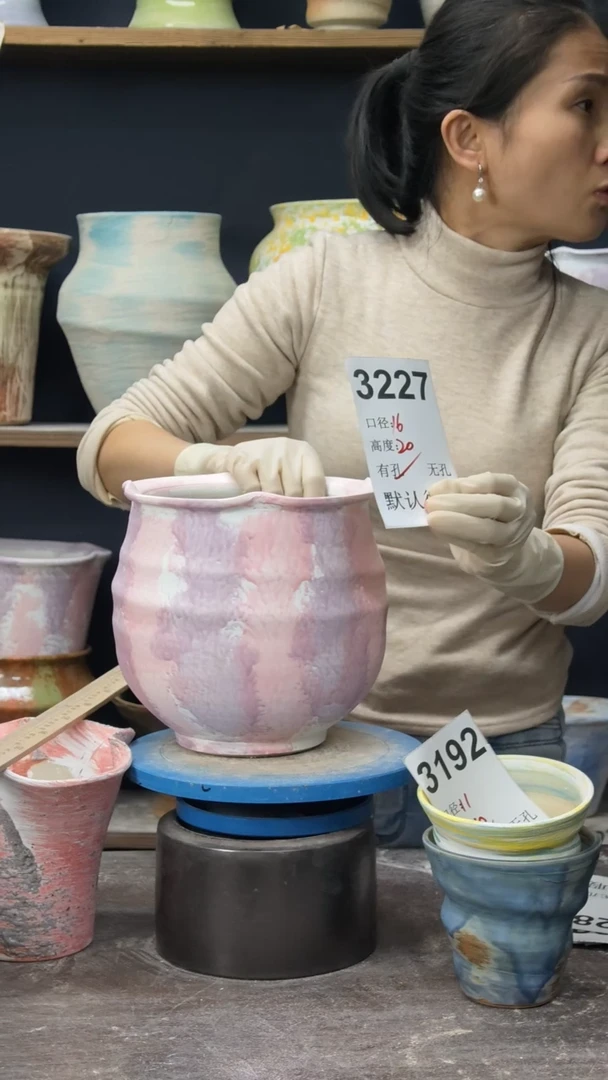 景德镇花盆默认微瑕3227