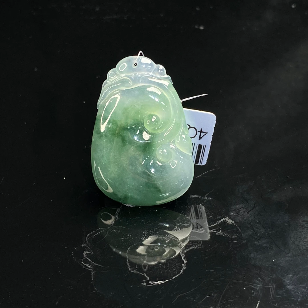 17天然缅甸翡翠A货冰种如意 /700017/上海嘉禾拍卖