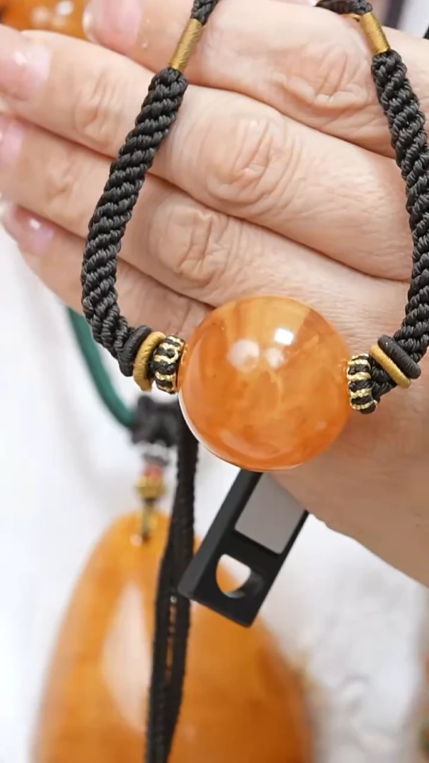 蜜蜡颈饰未镶嵌7427天然蜜蜡珠宝奇石全部保真