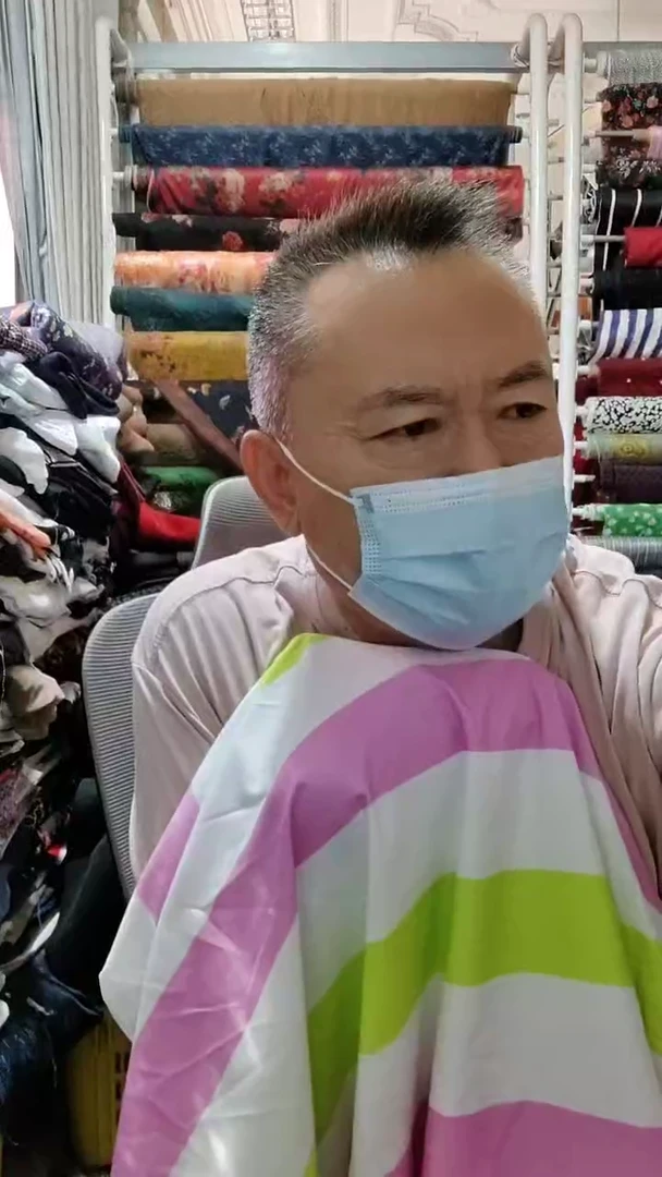 黄绿粉条清新布料