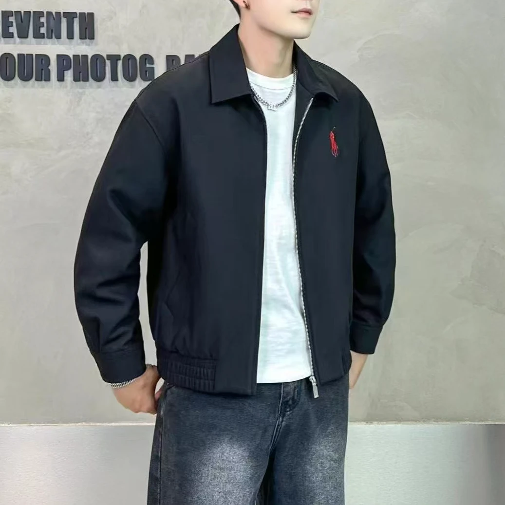 CB-527-冬季时尚潮流简约小标飞行服夹克外套*LF