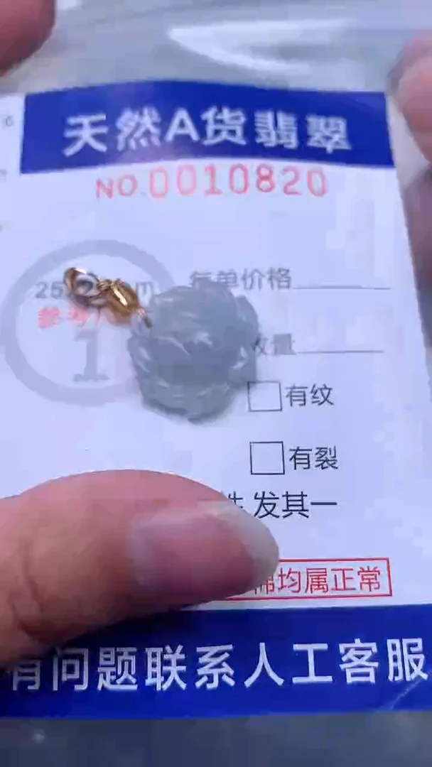 翡翠未镶嵌吊坠(不含链)1