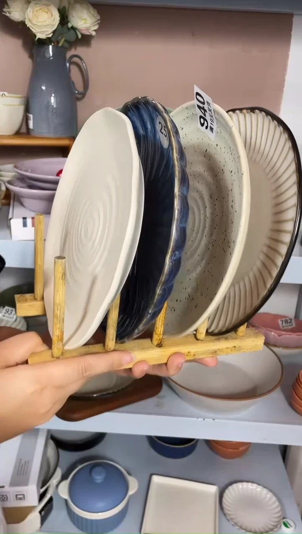 瓷微瑕（4个装）小盘子套装