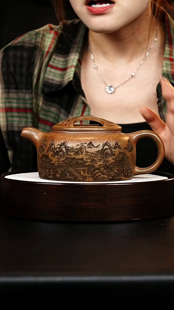 茶壶紫砂紫砂壶 牛盖 沉香泥