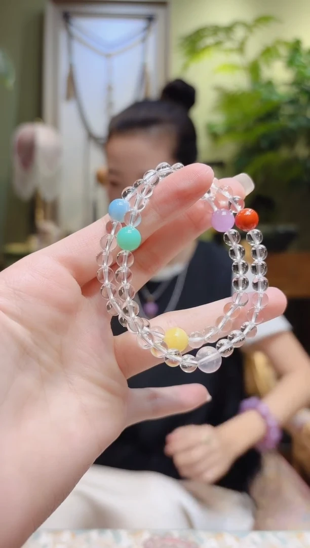 【闪购商品】水晶手串未镶嵌白水晶手串2圈