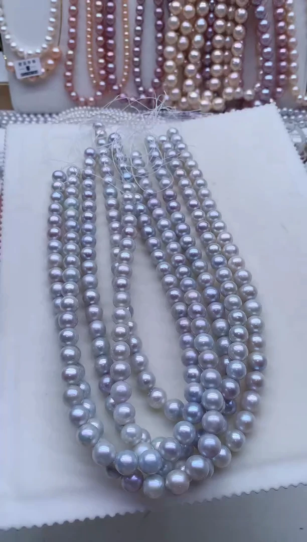 未镶嵌淡水珍珠裸珠无扣头多样性发其一，非无暇