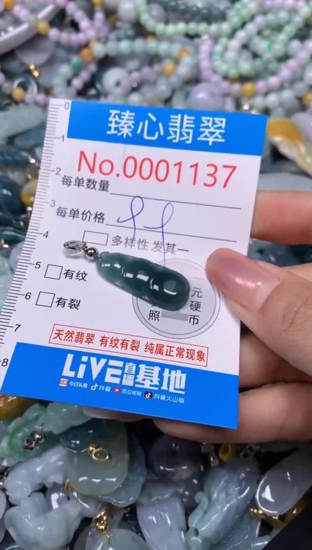 【闪购商品】翡翠颈饰未镶嵌含绳0001137