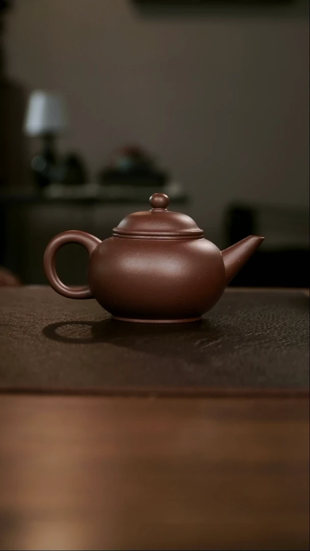 茶壶紫砂水平壶全手工150cc
