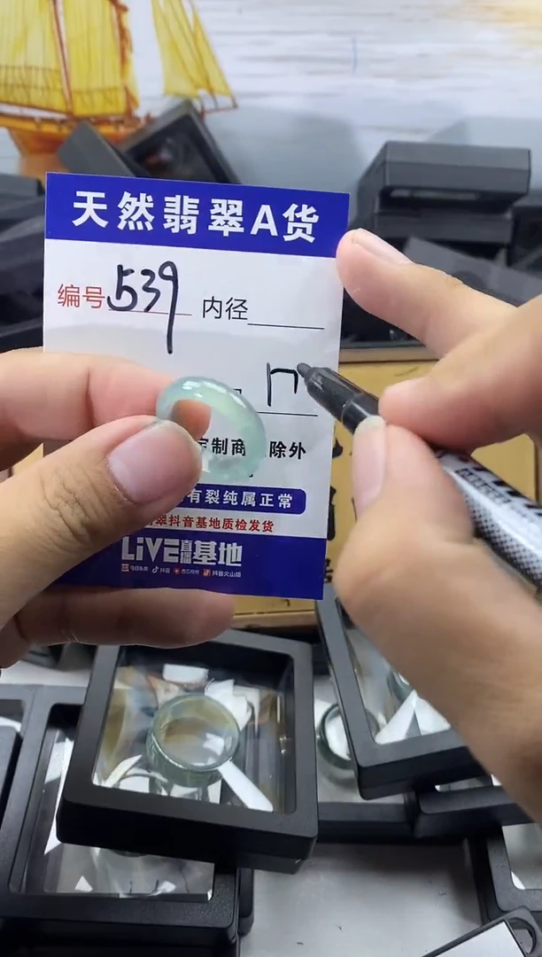 未镶嵌戒圈翡翠539