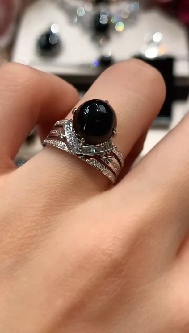 18K金镶嵌戒指翡翠w74