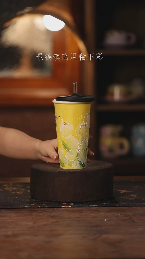 陶瓷景德镇高温釉下手绘陶瓷456