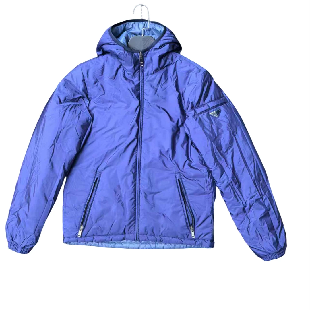 99新 Prada/普拉达 双棉穿钢标羽绒服外套/46码/99新B027