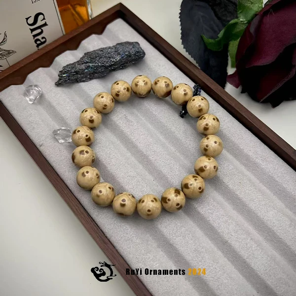 【如意ℯ】“鼠系~大奶盖”  赤炎紫金鼠 奶咖 圆珠手串  花中有序 美！