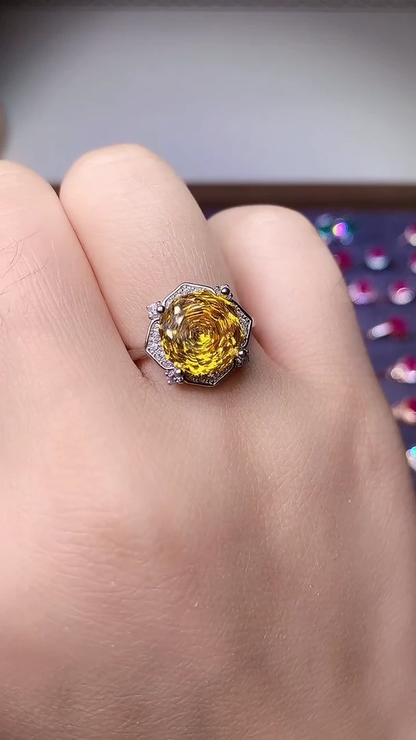 【闪购商品】彩色蓝宝石戒指银S925镶嵌000