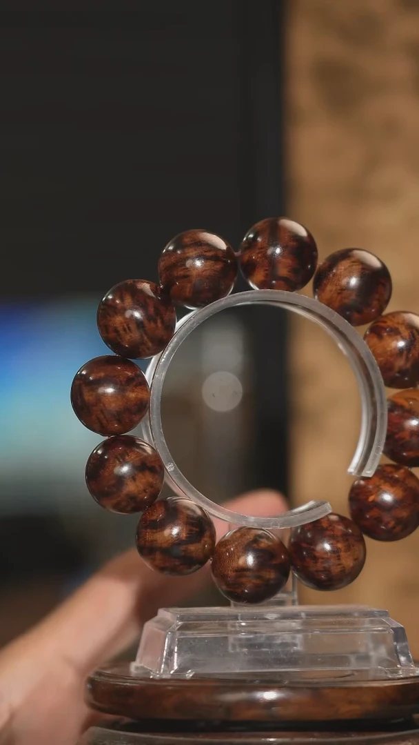 黄花梨/降香黄檀手串/手链海南黄花梨20mm圆珠单圈