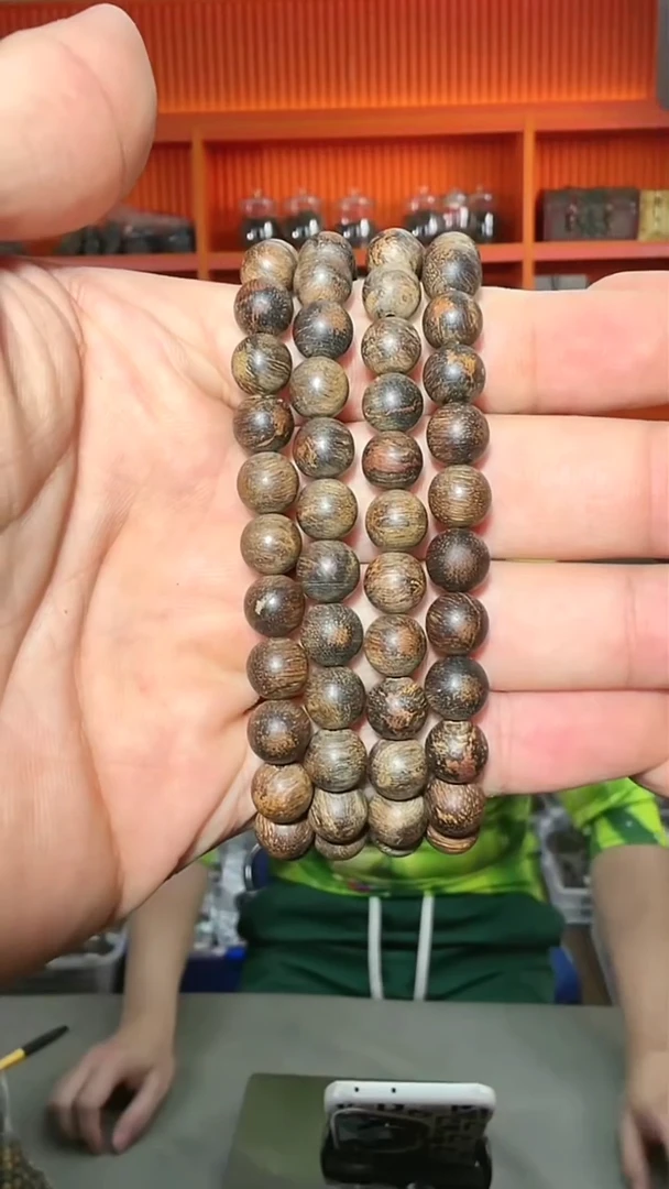 沉香手串204号单圈伽罗8g0.8多样性发一