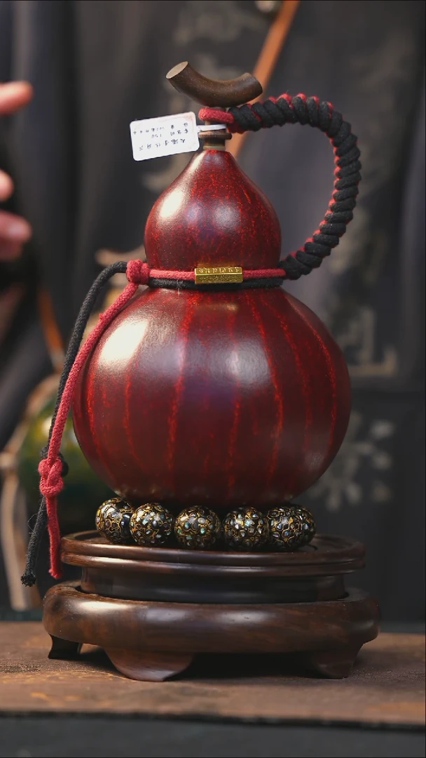 【闪购商品】YO184大漆酒葫芦不包手串及旋转底座