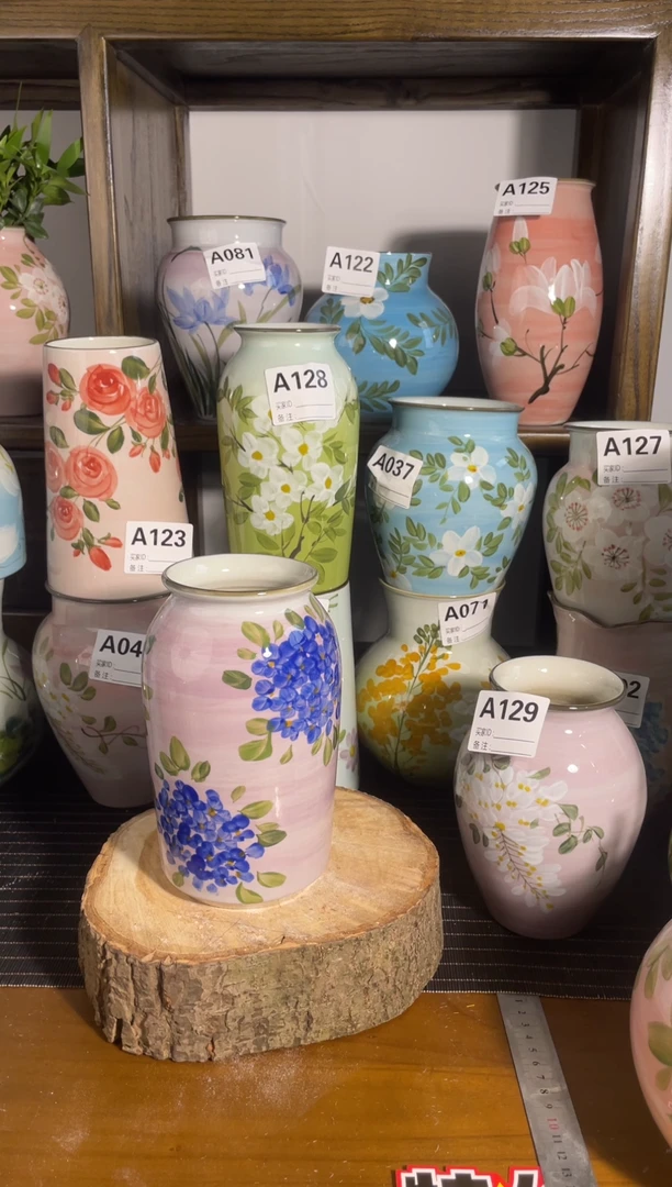 瓶景德镇手绘陶瓷花瓶