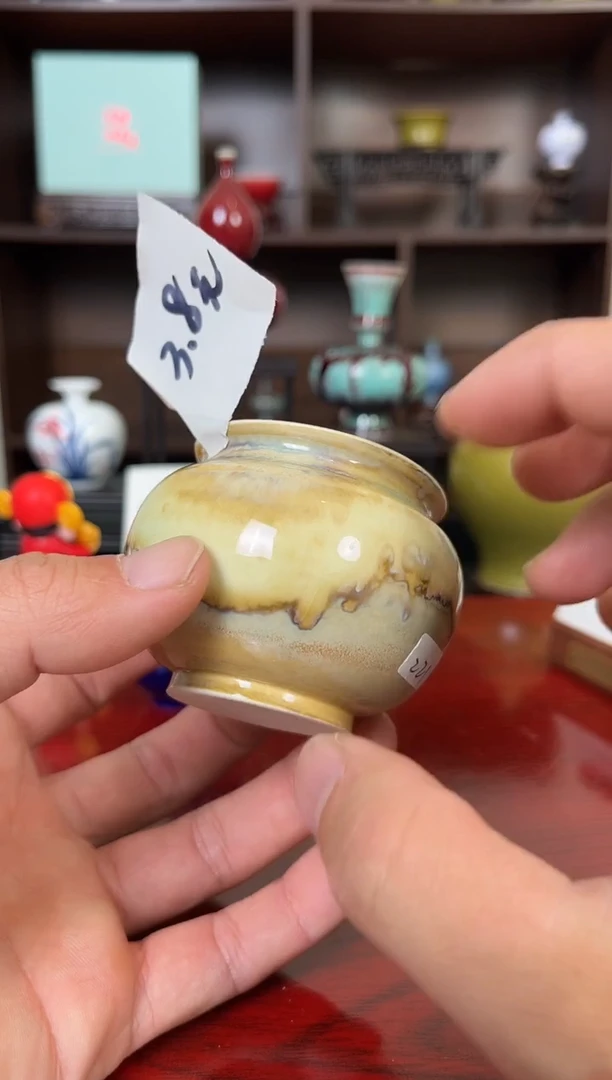 摆件瓷12.13晚微瑕小花瓶摆件