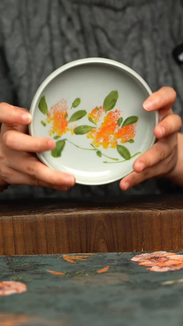 杯釉下彩手工手绘同款陶器