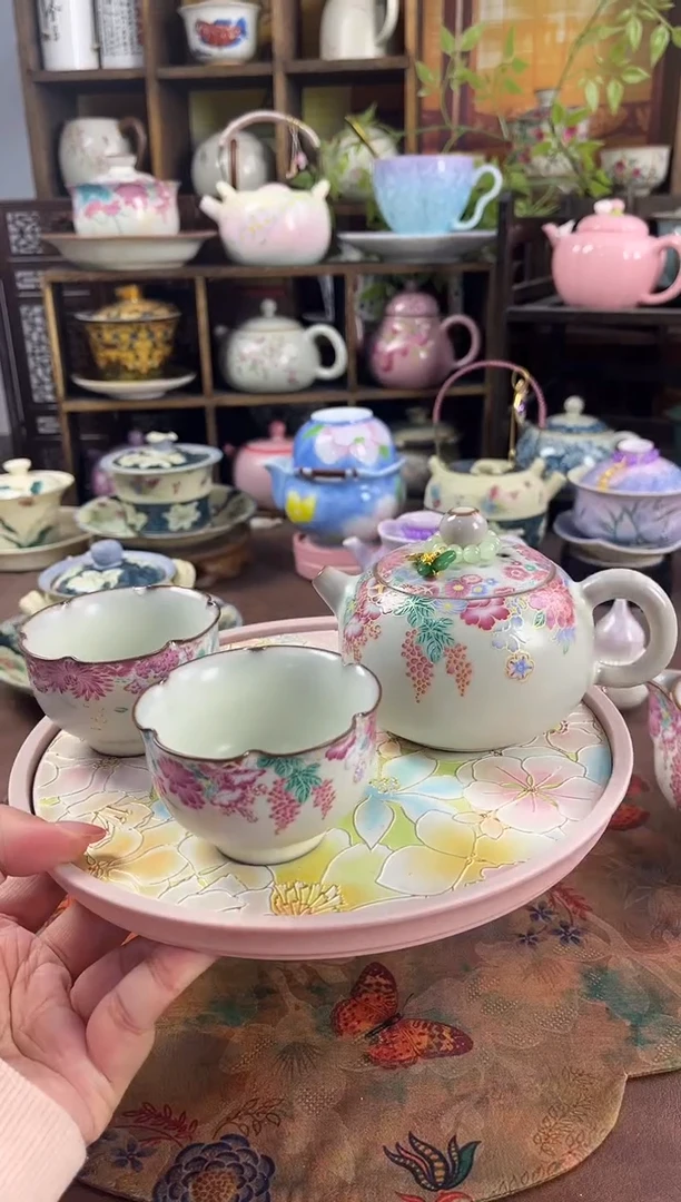 白汝 猪油冻 1壶2杯1个茶盘