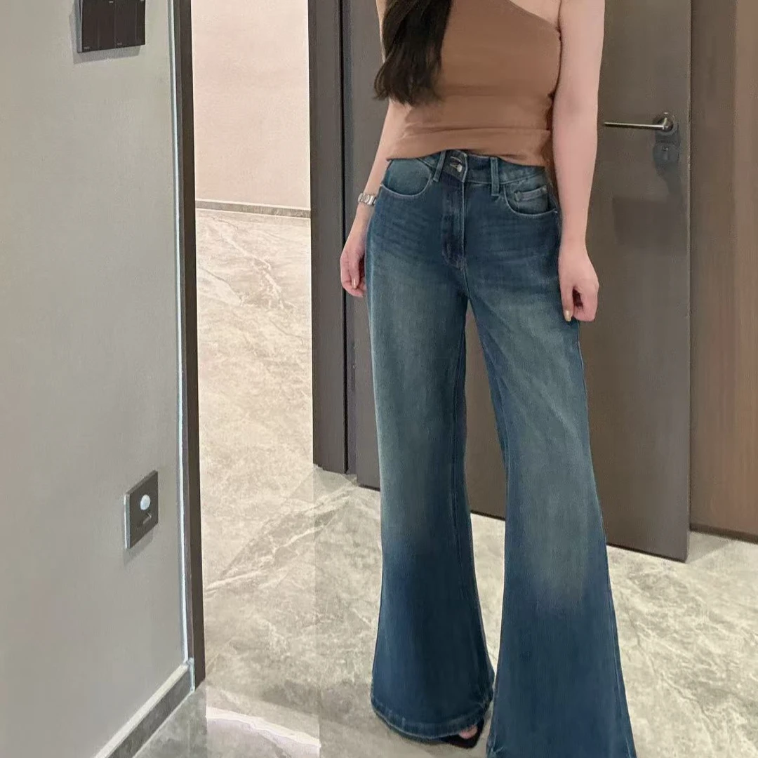 福利11.19号初秋时尚设计小众直筒微辣牛仔裤 （现货） 显瘦修身